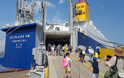 Kawasaki Port tour during summer holidays photos 