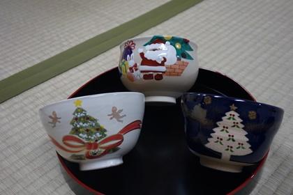 写真／クリスマス仕様の茶器