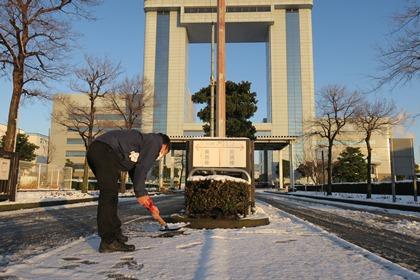 写真：雪かき