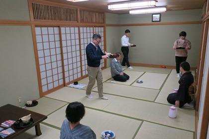 写真：歩く練習