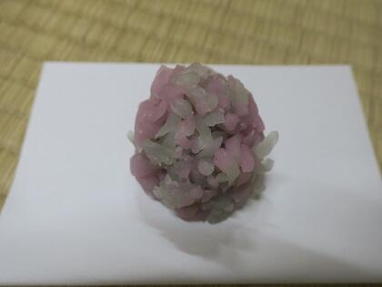 写真/茶道教室2023お菓子紫陽花全体