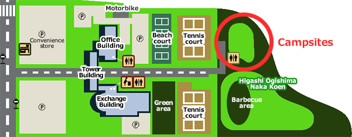 Campsite map 